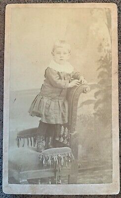 Civil War/Post CW 1860-70's CDV CHILD PHOTO (from Pennsylvania family album)