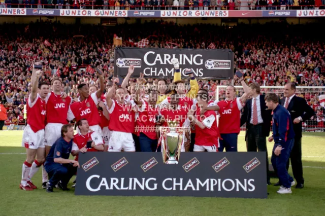 1998 Premier League Trophy Photo Quality Print Arsenal Fc Choose Size Highbury