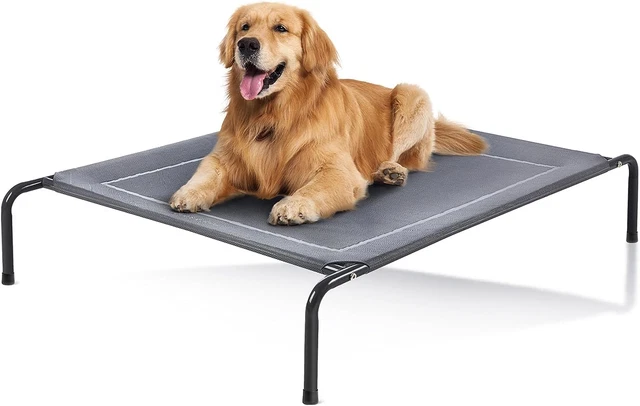 Outdoor Elevated Dog Bed - Pet Hammock Beds for Extra Large Medium Small Dogs