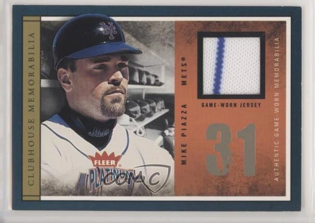 2004 Fleer Platinum Clubhouse Memorabilia Mike Piazza #CLU-MP HOF