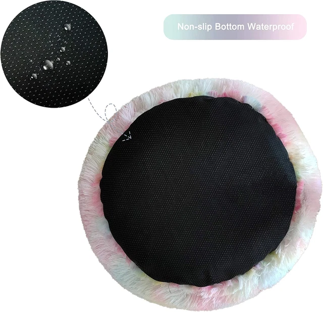 Calming Donut Dog Bed for Small Medium and Large Dogs Anti-Anxiety Plush Soft an 6