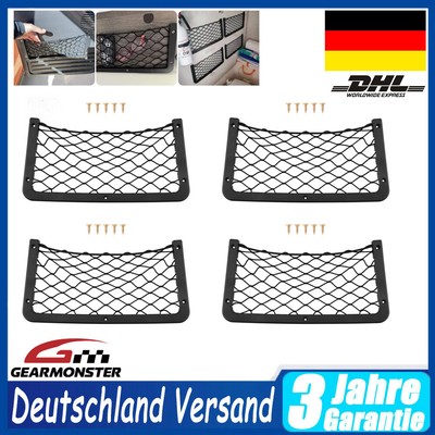 4x rete conservazione elastici 36x18cm PER ROULOTTE CAMION FURGONI ripiano rete 