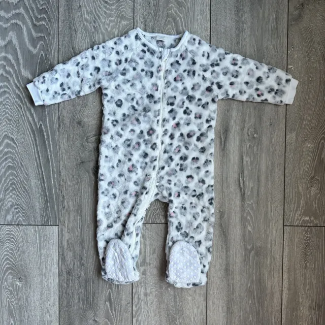 Next fleece baby sleepsuit size 9-12 months