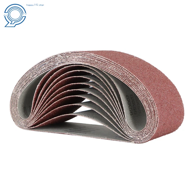 High Quality Sanding Belts 4" X 24" 36-Grit Premium X-Weight Sandpaper 10 Pack