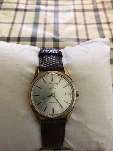 Vintage Favre Leuba Geneve Sea King Manual Wind Mens Watch 30Mm £85.00 -  Picclick Uk