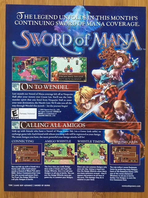 Sword of Mana - Game Boy Advance - 2004 - Génération Nintendo