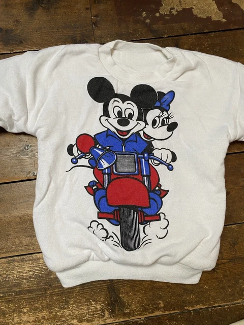 Vintage Reversible Disney Jumper Girls Age 6-7-8 Years Mickey Mouse 1990s