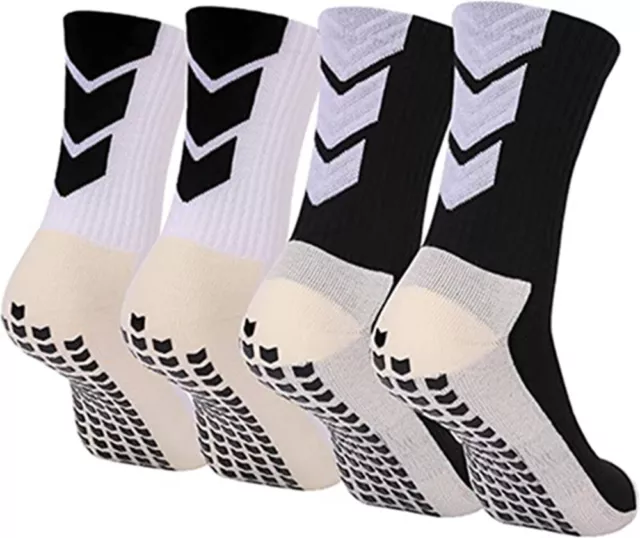 3X CALCETAS ANTIDESLIZANTES de Futbol Men's Ultra-thin Socks Anti Slip ...