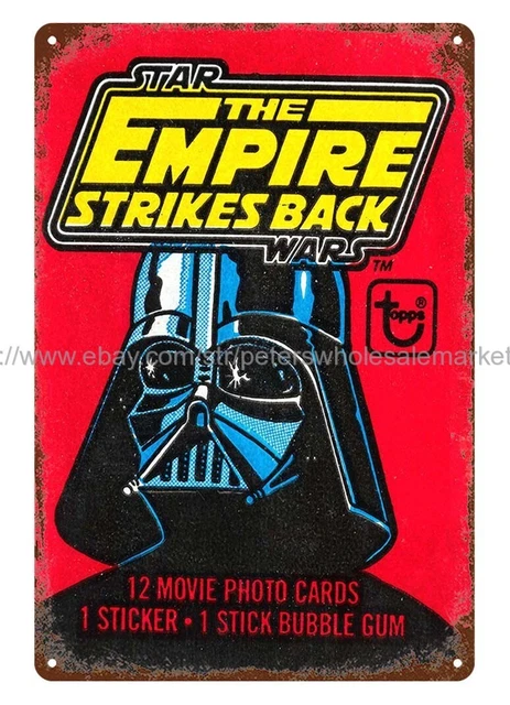 indoor bedroom decorating ideas 1980 STAR WARS Darth Vader metal tin sign