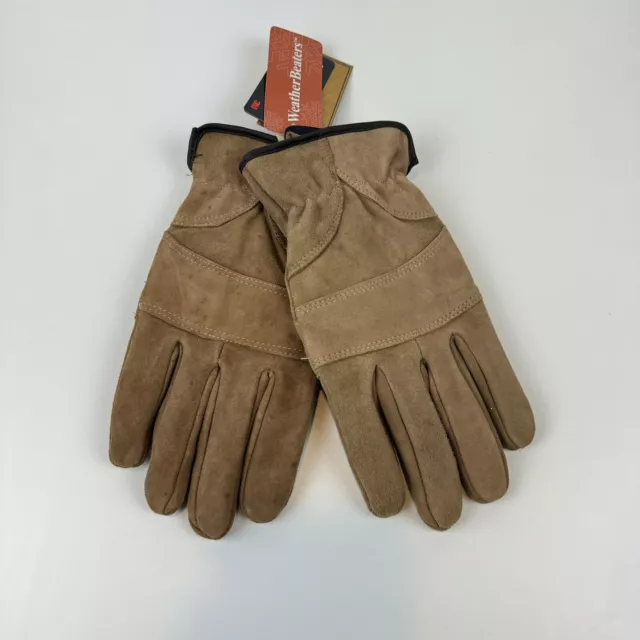 Thinsulate Genuine Leather Gloves - Mens Medium