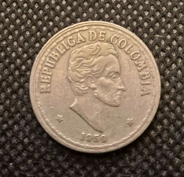 1959 REPUBLICA DE COLUMBIA VEINTE CENTAVOS COIN!   e2674UXX