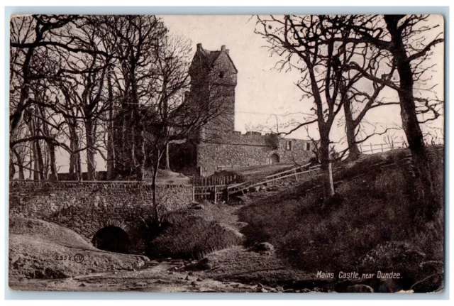 c1910 Mains Castle Near Dundee Scotland Antique Valentines Series Postcard