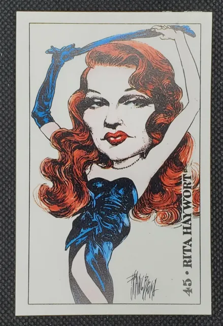 Rita Hayworth Italian Trading Card 1971 Once Upon a Time Hollywood