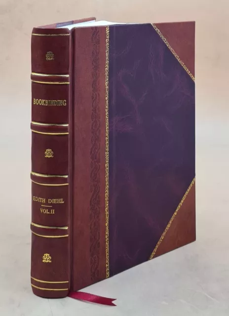 Bookbinding its background and technique / by Edith Diehl. v.2.  [Leather Bound]