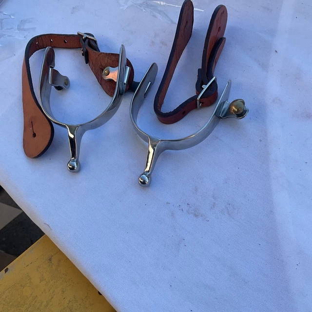 Rodeo Spurs Men’s Bull Riding Horse Riding Tack Gear Cowboy Cowgirl Wear