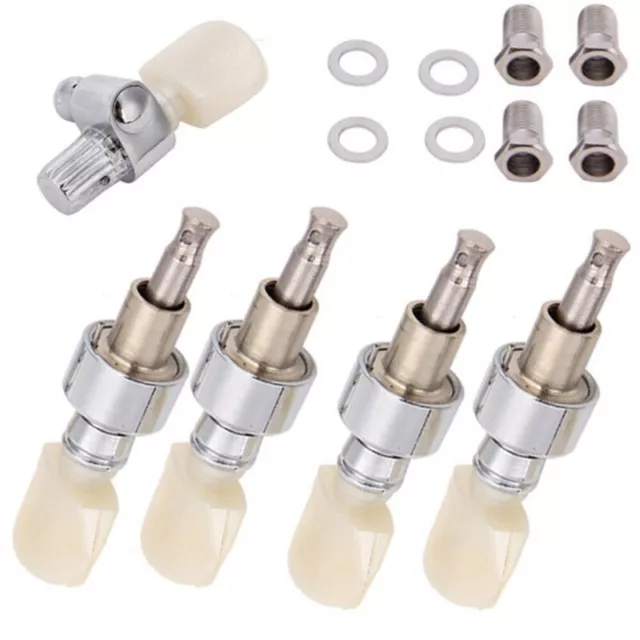 5pcs Guitar String Inline Tuning Pegs Locking Tuners Keys Machine Heads