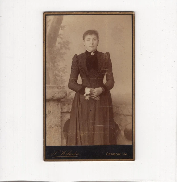 CDV Foto Feine Dame - Grabow um 1890