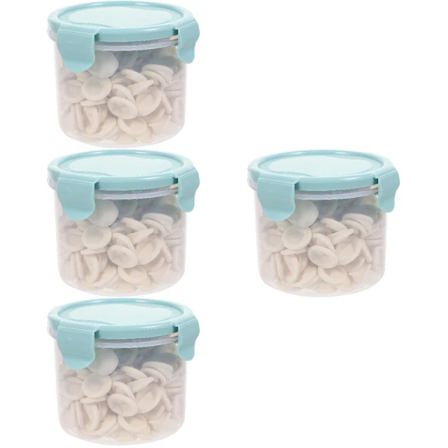 4 piezas 1 olla desechable dientes de látex natural y puntas de dedos antiestático