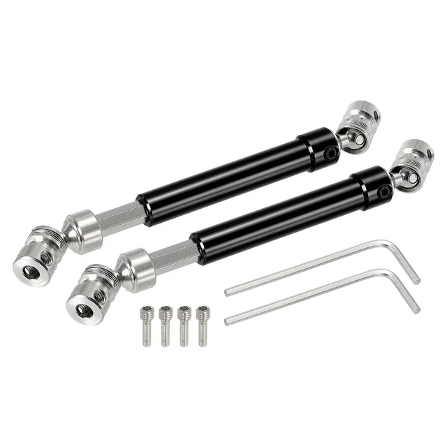 RC Car Drive Shaft CVD Drive Shaft with M4 Screws Aluminum Alloy Steel Black
