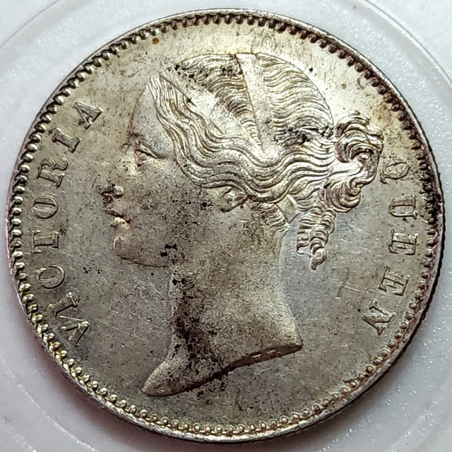 British India Victoria Silver 1 Rupee 1840 | SIL8
