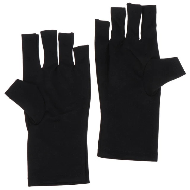 Nagelhandschuhe Nagellack-Handschuhe Fingerlose UV-Handschuhe