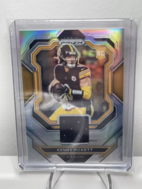 2022 Panini Prizm ROOKIE Gear Silver Kenny Pickett Patch Jersey #PJ-KP Steelers