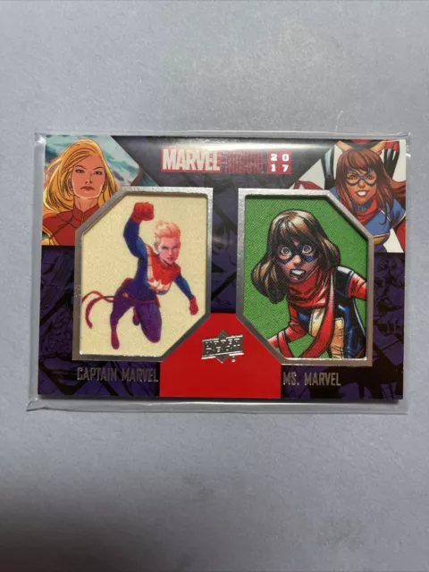 CAPTAIN Ms MARVEL 2017 Upper Deck Annual Kamala Khan Dual Character Patch SP