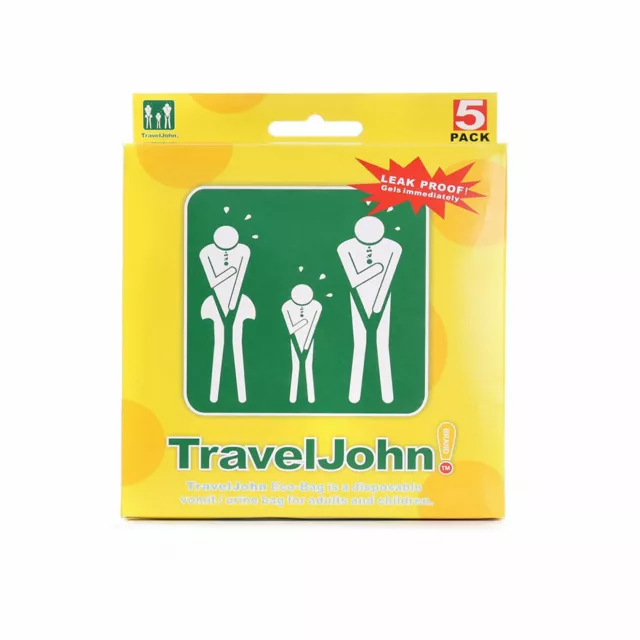 Travel John Disposable Sick Bag & Urinal (Twin Pack)