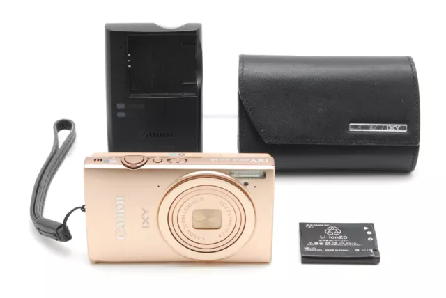[ Near MINT w/case ] Canon Digital Camera IXY 430F Gold 16MP 5x zoom From JAPAN
