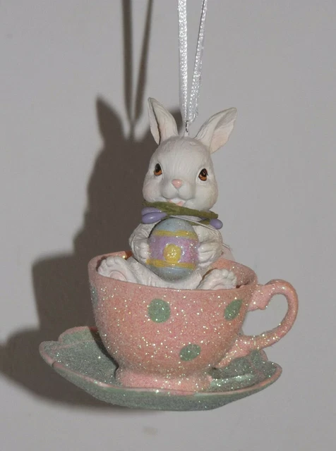 Decorazione Pasquale Clayre Eef Lepre IN Colorato Tazza Oserhase Shabby 11 9 CM