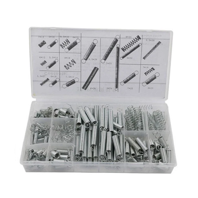 200pcs with Storage Box Accessories Extension and Compression Coil Portable Tool