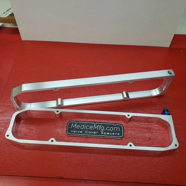 VALVE COVER SPACERS BIG BLOCK MOPAR Aluminum Head 383,413,426 Wedge, 440 Evac P. VALVE COVER SPACERS BIG BLOCK MOPAR Aluminum Head 383,413,426 Wedge, 440 Evac P.