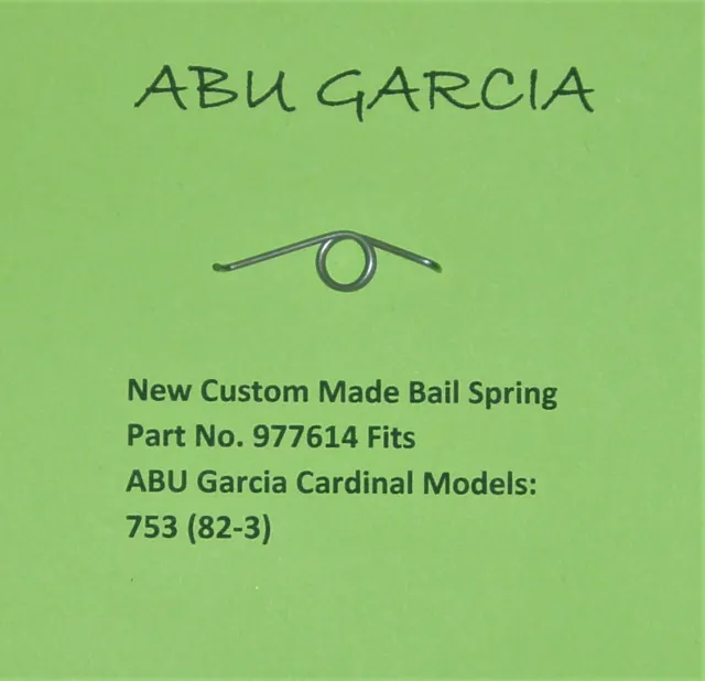 1 ABU GARCIA Cardinal 753(Model 82-3) REEL NEW CUSTOM MADE BAIL SPRING  #977614 $6.00 - PicClick