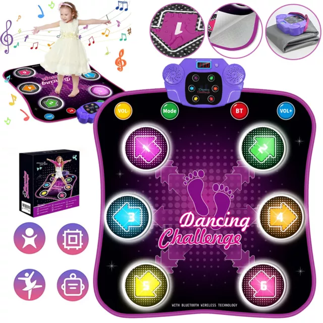 Kinder Tanzmatte mit Bluetooth,Musik Tanzpad Elektronisch Tanzmatte Spielzeuge