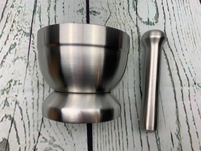 Stainless Steel Mortar and Pestle Food Press Masher