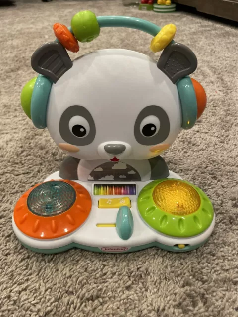 Infantino Spin & Slide DJ Panda - Musical Toy Beads Light-up Turntable Tested 2