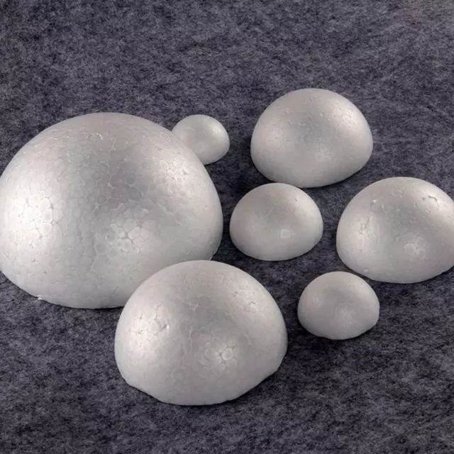 5x Half Round Styrofoam Foam Balls   Decoration Craft Solid Spheres 120mm 2