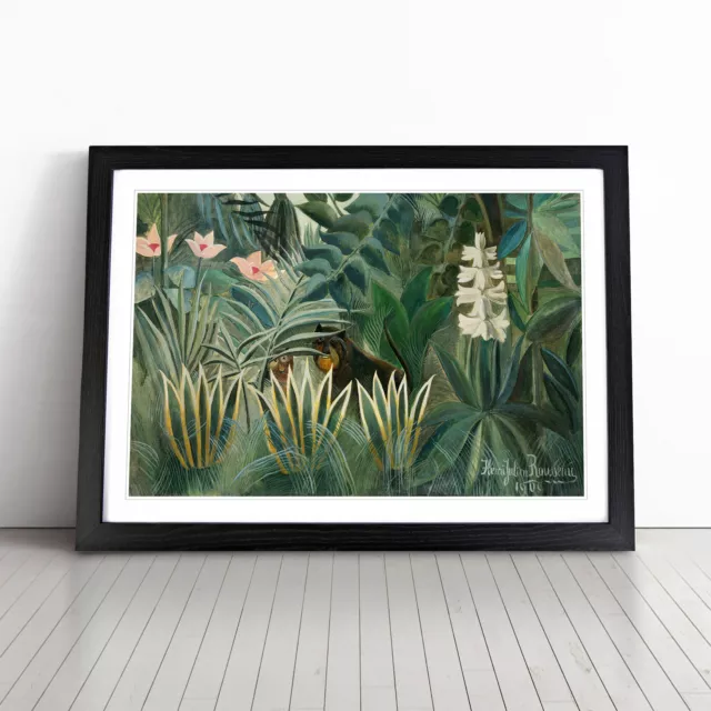 The Equatorial Jungle By Henri Rousseau Wall Art Print Framed Picture Poster