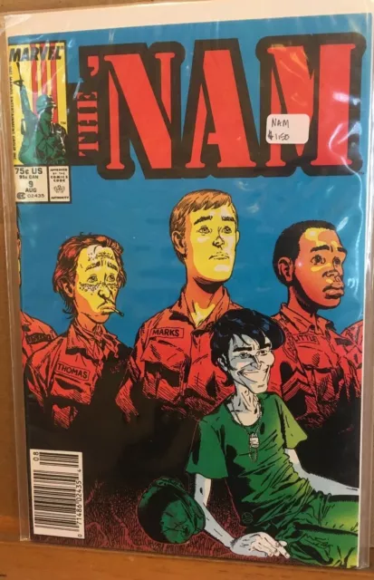 The 'Nam #9, 1987, Marvel Comics, Michael Golden, Newsstand Var., VF+