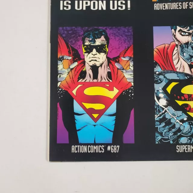 Superman The Man of Steel #22 Reign of the Superman Die Cut DC Comic Book 1993 10