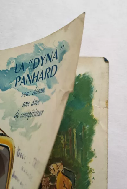 Original French Brochure La Dyna Panhard 1951-52 Dépliant Couleur Triptyque 2