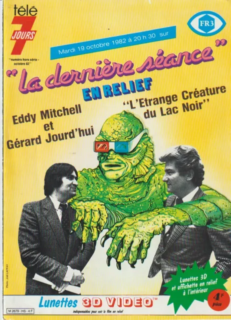 Eddy MITCHELL. Fascicule Lunettes 3D La Dernière Séance télé 7 Jours Hors Série