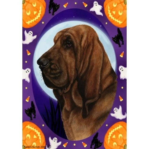 Halloween Garden Flag - Bloodhound 120731