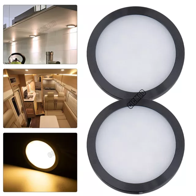2x 12V LED Innenraumleuchte Deckenlampe Für Küche Wohnmobil Wohnwagen Warmweiß