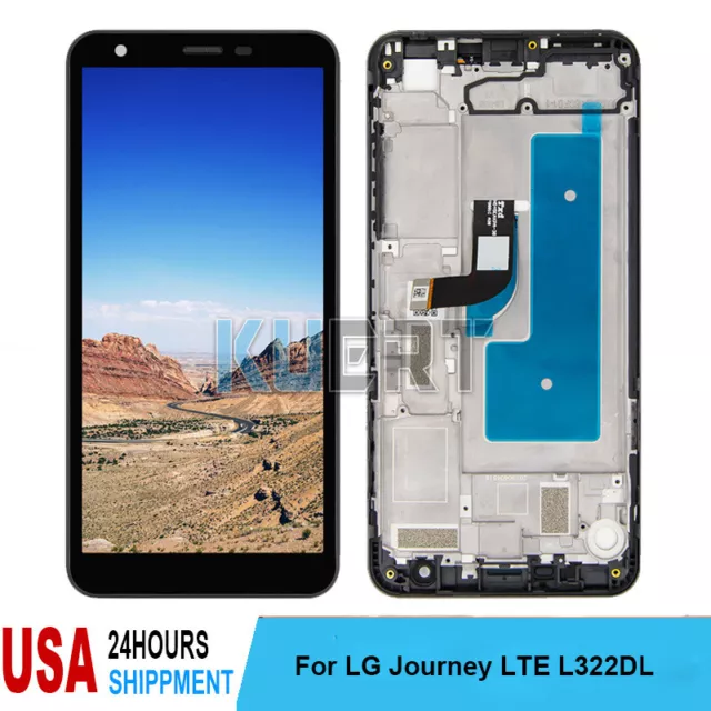 For LG Journey LTE L322DL LCD Display Touch Screen Digitizer Frame Replacement