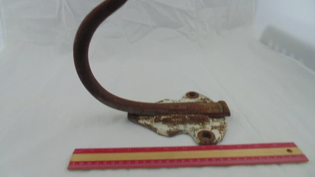 Antique Victorian Cast Iron Barn Horse Tack Hook #2 Harness Tool Wall Holder GVC 3