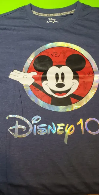 Disney 100th Anniversary Mickey Mouse Adult XL Two-Sided T-Shirt New with Tags
