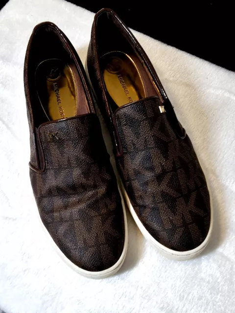 MICHAEL KORS Women's Slip on Shoes - Brown - Size 9M