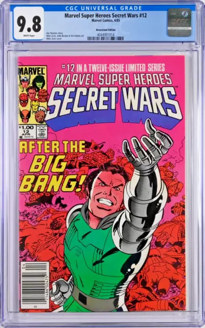 Marvel Super Heroes Secret Wars #12 CGC 9.8 (Apr 1985) Mike Zeck Cover Newsstand