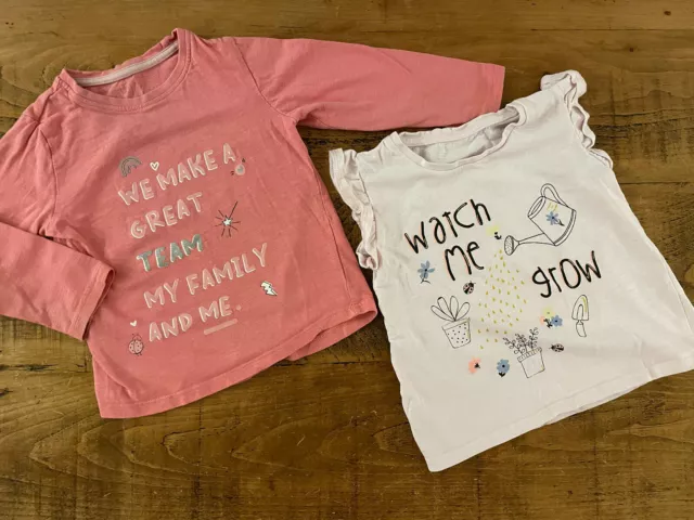 Girl age 2-3 years MATALAN 2 Pink T-shirts Tops Good Condition Combine Post
